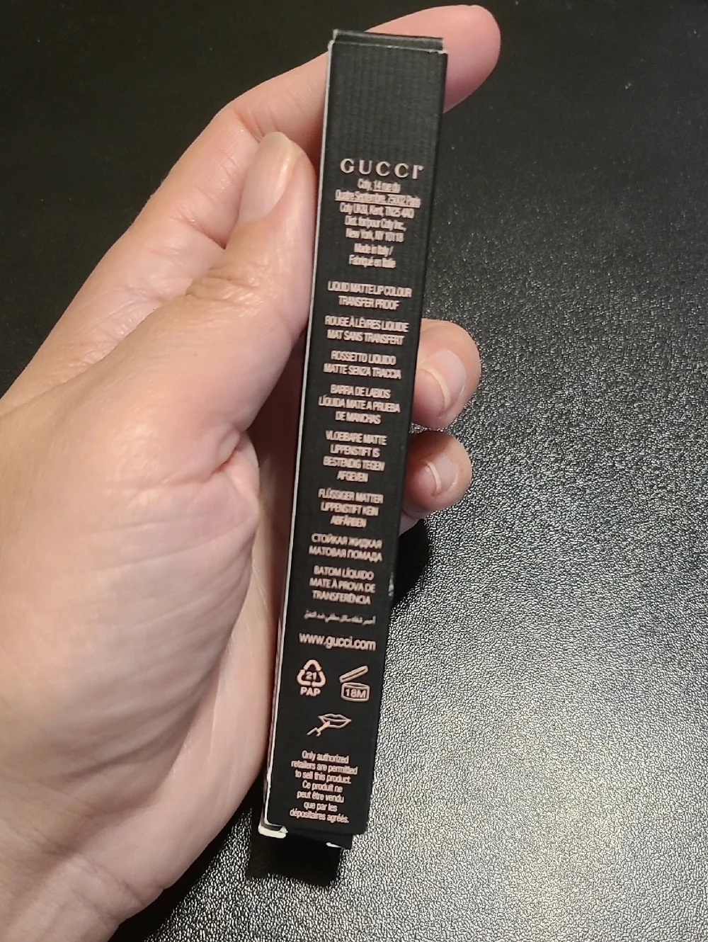 GUCCI ROUGE LIQUID MATTE LIP COLOUR - 505 JANET RUST